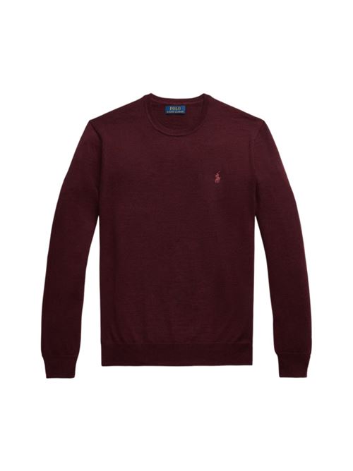 Maglia da uomo in lana, girocollo, colore wine POLO RALPH LAUREN | 710946143005